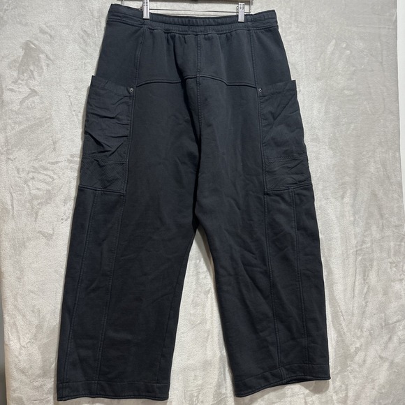 WE THE FREE Jet Set Women's XL Black Wide Leg Ankle Length Lounge Sweatpants NWT - Picture 4 of 15